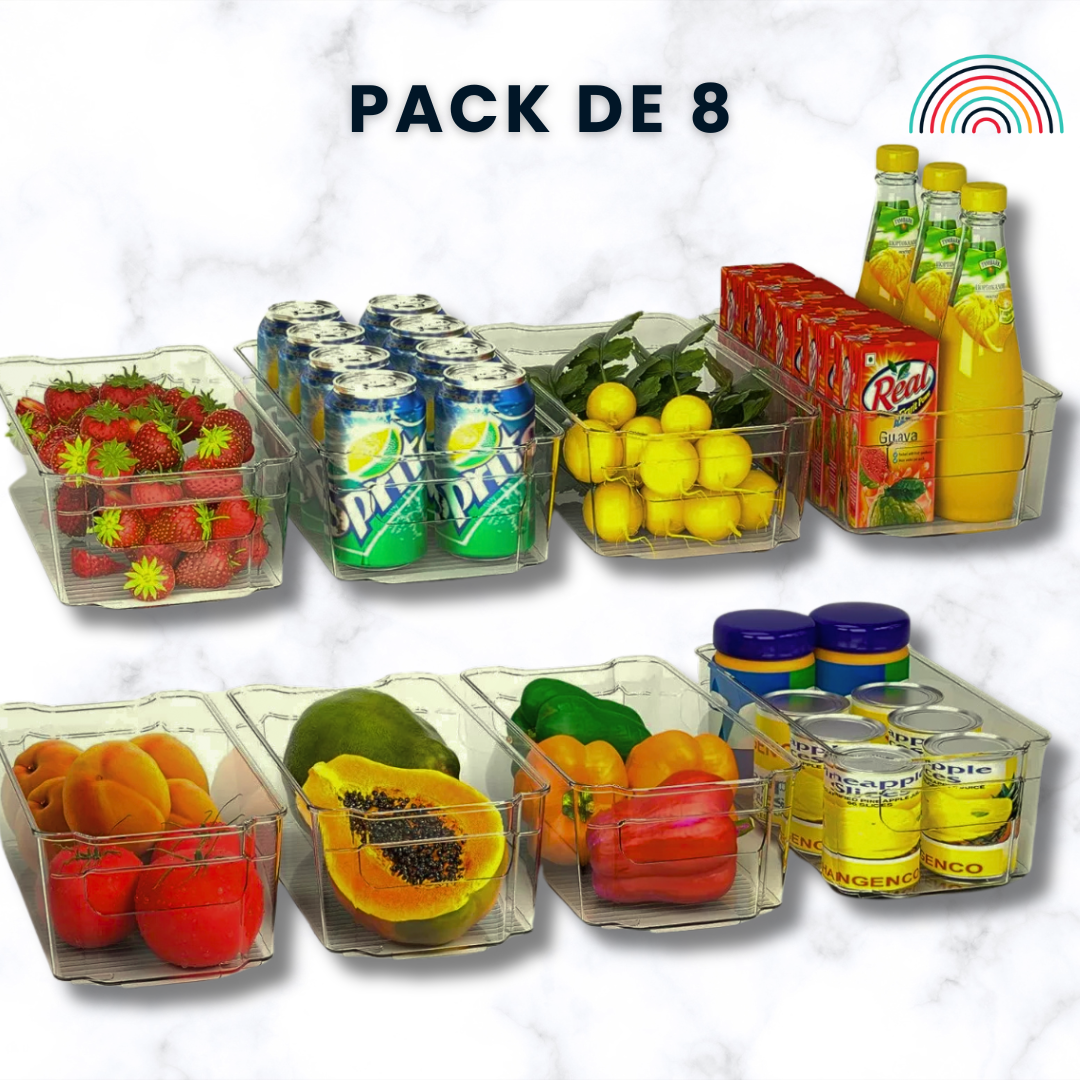 Set 8 Pcs Organizador Refrigerador